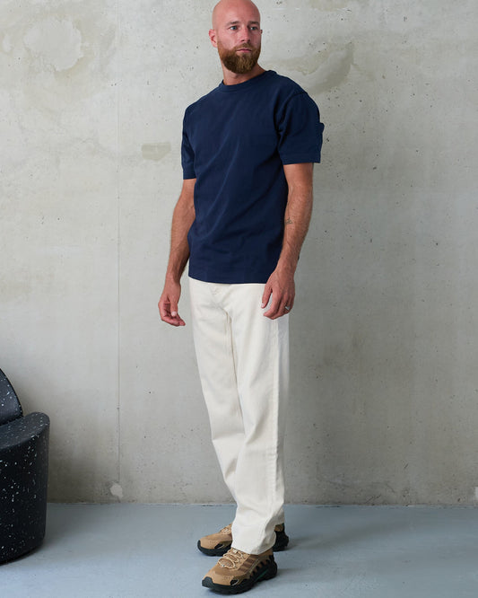 Behind The Pines Organic Heavy Tee Azul Marinho