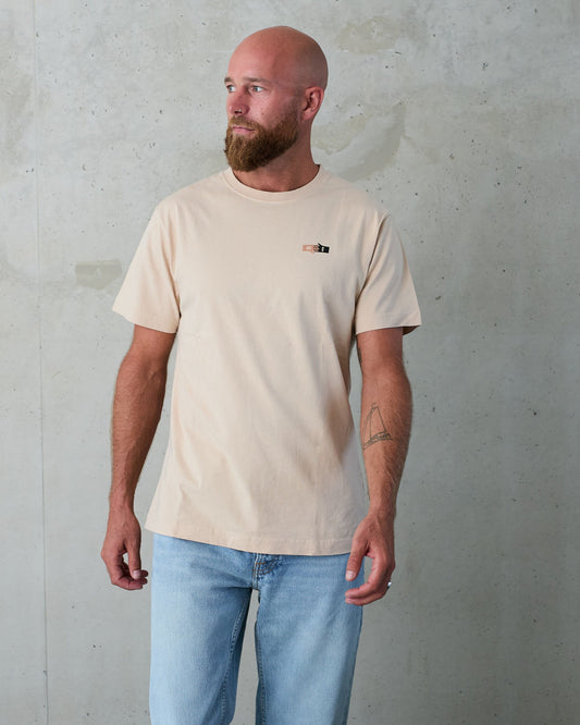 Behind The Pines x B.R.A.S.C.O Do Nothing Fish Club Tee Creme