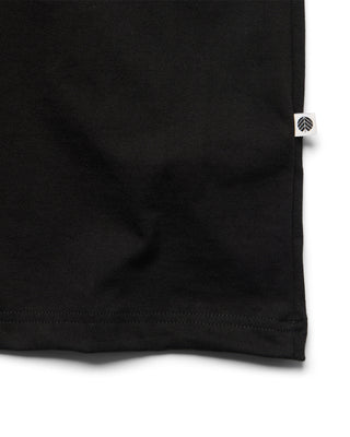 Behind The Pines Delta Tee Black Noir detail 2