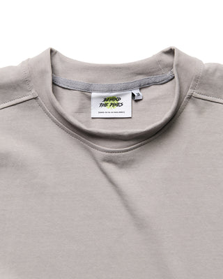 Behind The Pines Delta Tee Slate detail 2