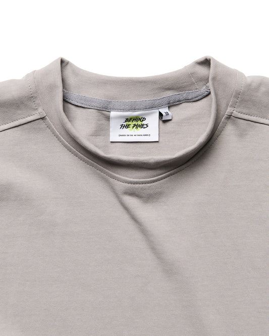 Behind The Pines Delta Tee Slate detail 2