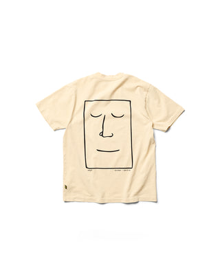 Behind The Pines x Freek Hakvoort Heavyweight Tee Satisfied Face Creme