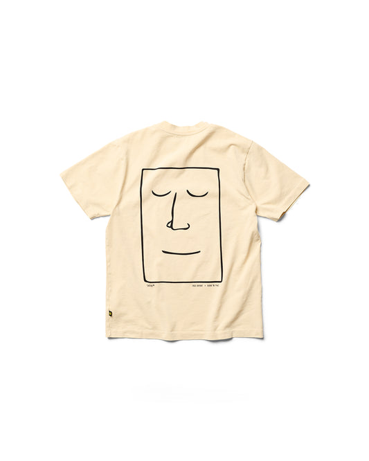 Behind The Pines x Freek Hakvoort Heavyweight Tee Satisfied Face Creme