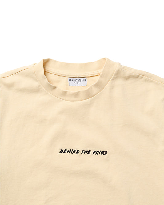 Behind The Pines x Freek Hakvoort Heavyweight Tee Satisfied Face Creme