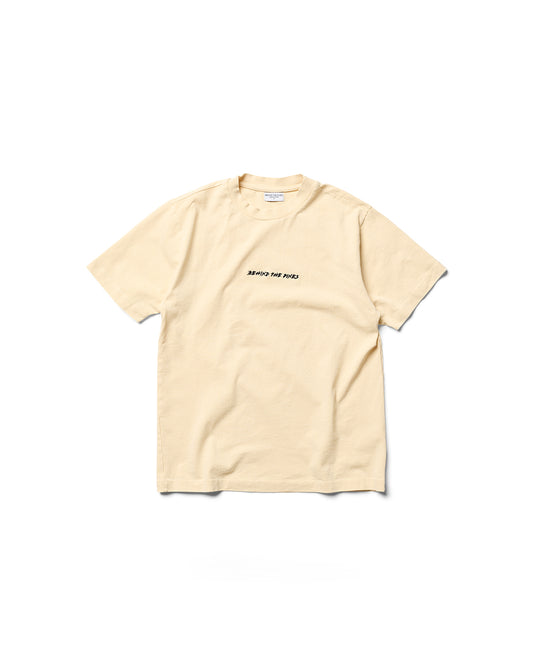 Behind The Pines x Freek Hakvoort Heavyweight Tee Satisfied Face Creme