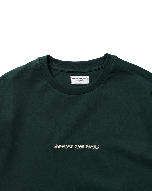 Behind The Pines x Freek Hakvoort Heavyweight Tee Satisfied Face Green
