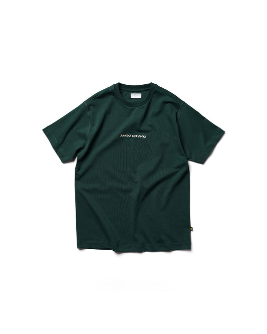 Behind The Pines x Freek Hakvoort Heavyweight Tee Satisfied Face Green