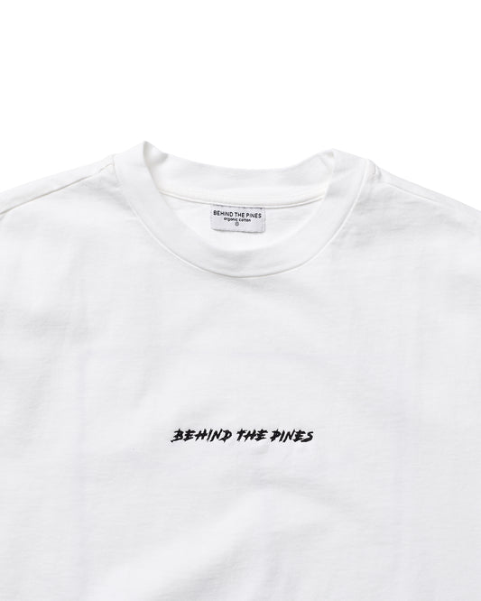 Behind The Pines x Freek Hakvoort Heavyweight Tee Satisfied Face White