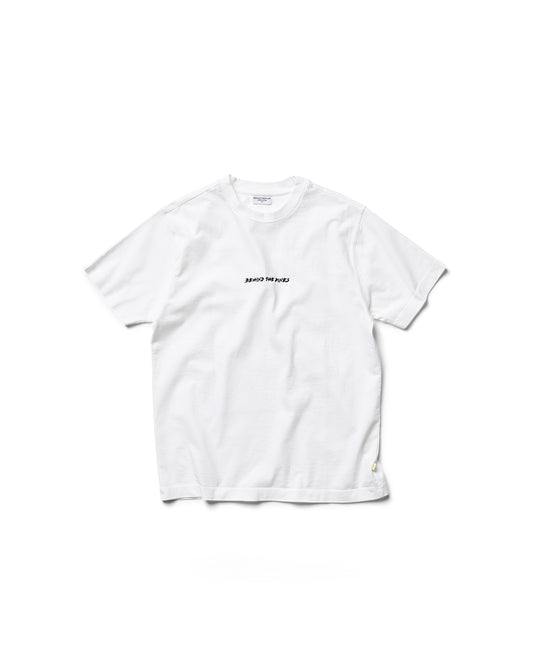 Behind The Pines x Freek Hakvoort Heavyweight Tee Satisfied Face White
