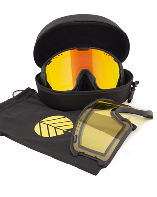 Behind The Pines Helios Matte Black White / Vesuvius Red