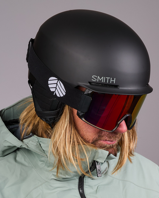 Behind The Pines Helios Matte Black White / Vesuvius Red