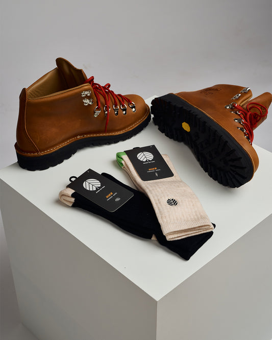 Behind The Pines Performance Merino Hikers Creme de la Creme