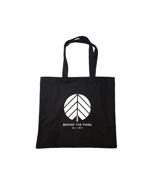 Behind The Pines Organic Heavy Tote Bag Black