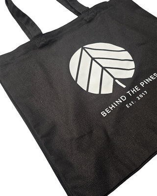 Behind The Pines Organic Heavy Tote Bag Black