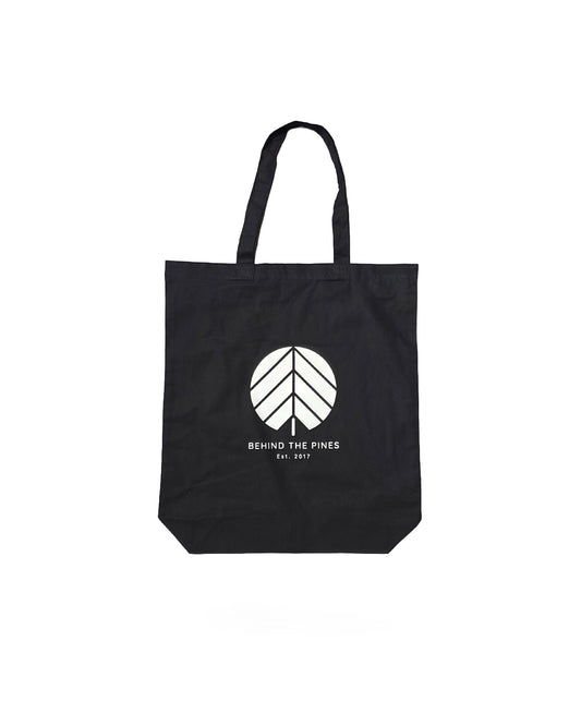 Behind The Pines Organic Tote Bag Black