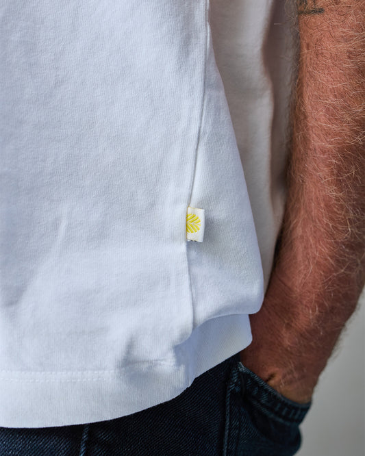 Behind The Pines Organic Heavy Tee Bianco