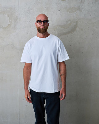 Behind The Pines Organic Heavy Tee Bianco