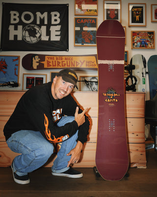 Capita The Big Nice Burgundy Snowboard