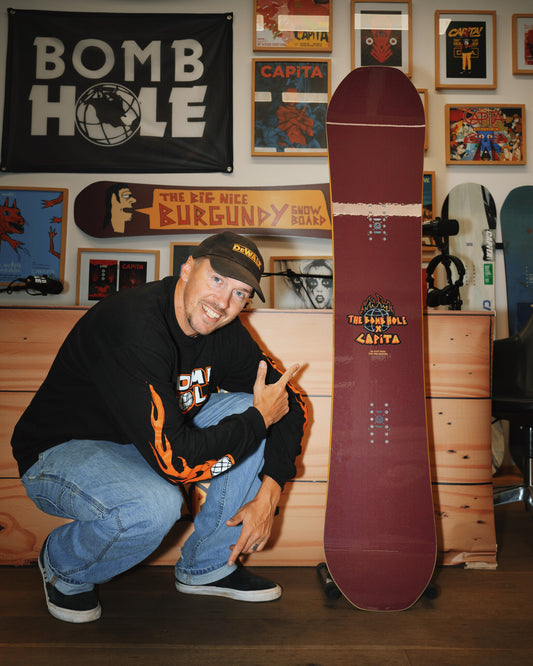 Capita The Big Nice Burgundy Snowboard