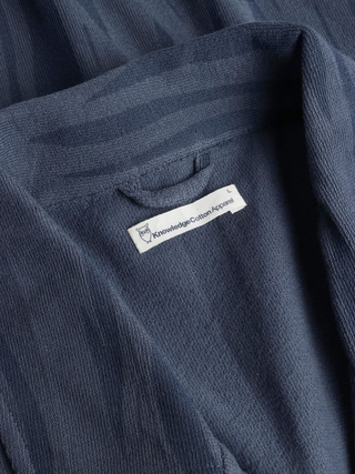 KnowledgeCotton Apparel Boucle Loose fit Northern Lights Shirt BLue