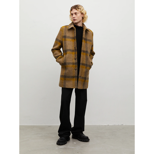 Brixtol T-Coat Wool Yellow Check