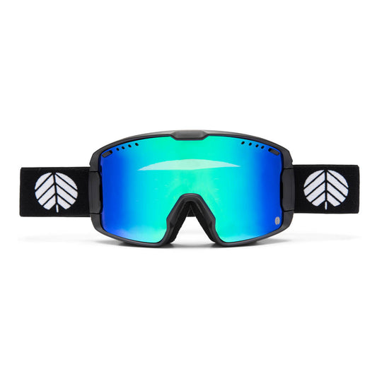 Behind The Pines Helios Matte Black White / Aurora Green