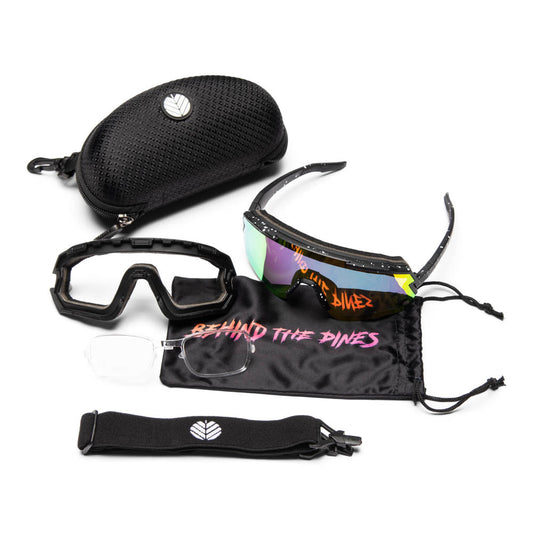 Behind The Pines Raptor 80's Black Pink Mirror