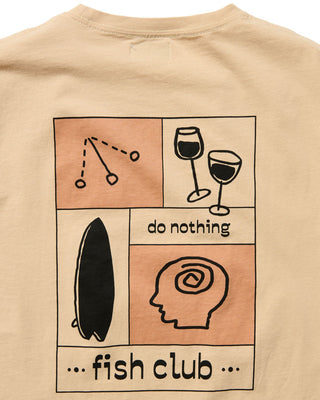 Behind The Pines x B.R.A.S.C.O Do Nothing Fish Club Tee Creme
