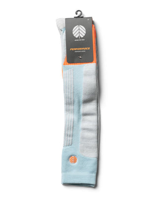 Behind The Pines Performance Snow Sock Merino Blues Heritage