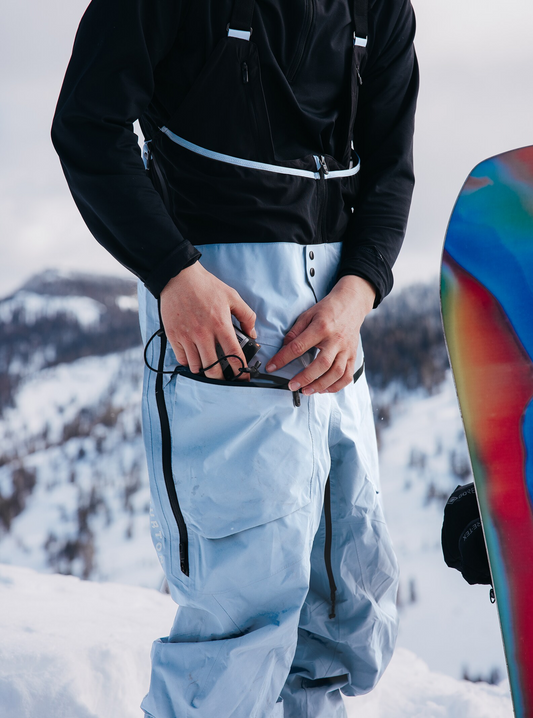 Burton Men's Burton AK Tusk GORE-TEX PRO 3L Bib Pants Dusty Blue