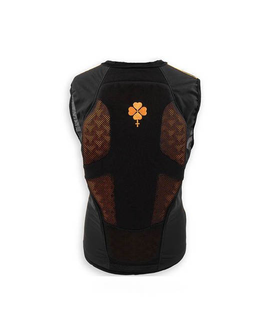 Clover Protection Unisex Snowboard-Rückenprotektor Schwarz