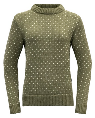 Devold Sørisen Wool Sweater Lichen / Off White