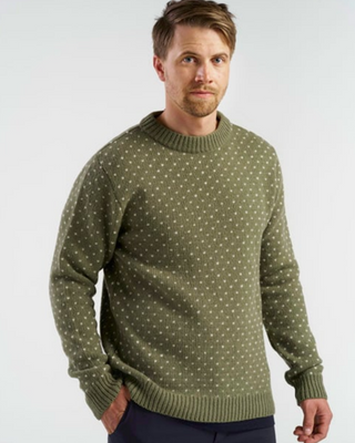 Devold Sørisen Wool Sweater Lichen / Off White