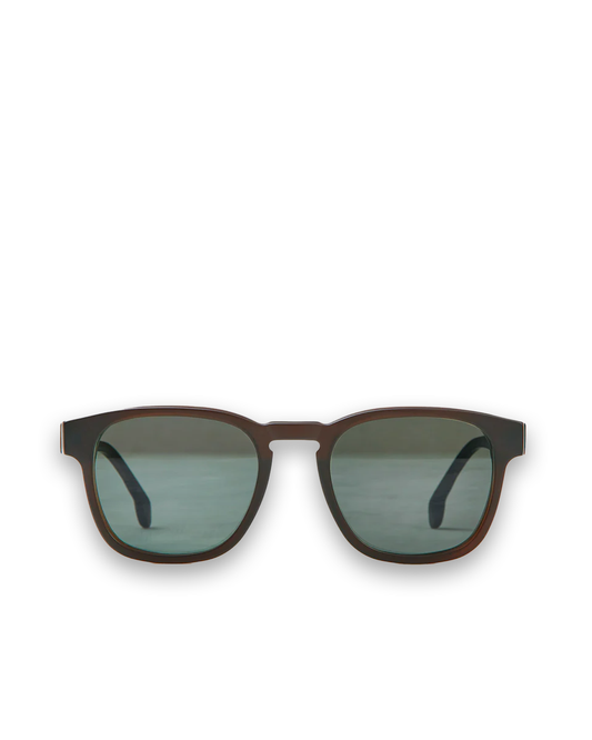 Dick Moby Marseille Matte Layered Brown – Biodegradable Square Sunglasses