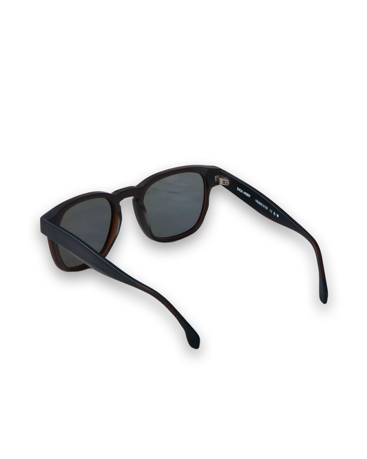 Dick Moby Marseille Matte Layered Brown – Biodegradable Square Sunglasses