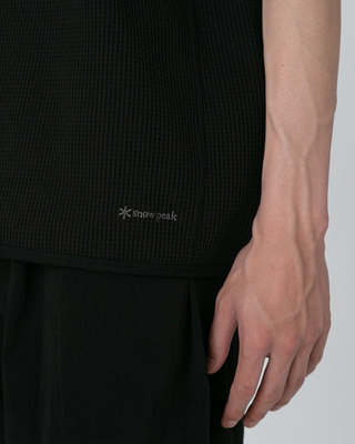 Snow Peak Dry Waffle T-Shirt Black