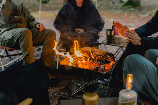 Snow Peak Takibi Fire & Grill - Portable Stainless Steel Grill and Fire Pit