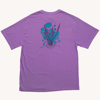 Blue Flowers Evolution T-Shirt Summer Lilac