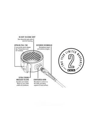 FCS Essential All Round Leash Black