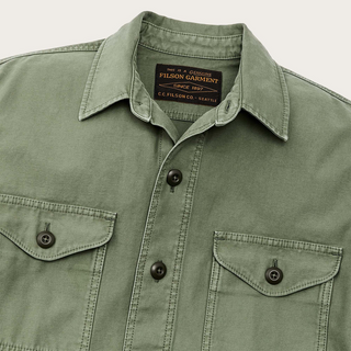 Filson Field Jac-Shirt Washed Fatigue Green