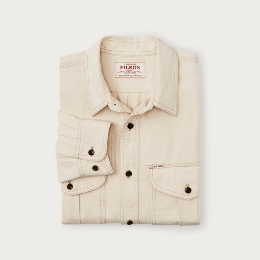 Filson Natural Twill Guide Shirt Natural Seed