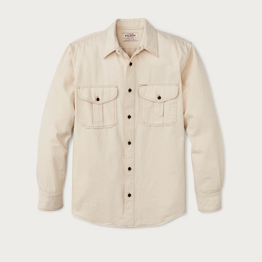Filson Natural Twill Guide Shirt Natural Seed