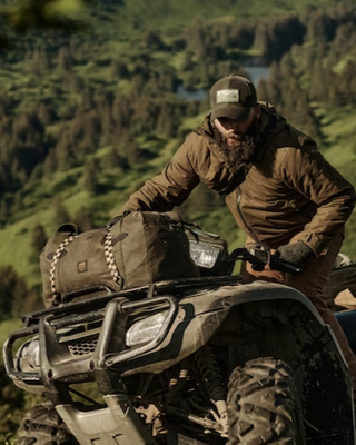 Filson Tin Cloth Medium Duffel Bag Otter Green