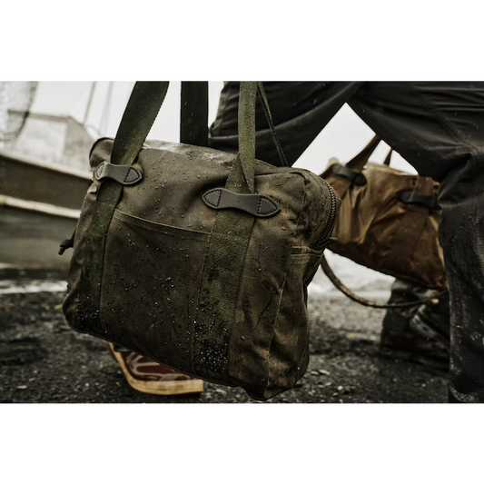 Filson Tin Cloth Tote Bag Otter Green