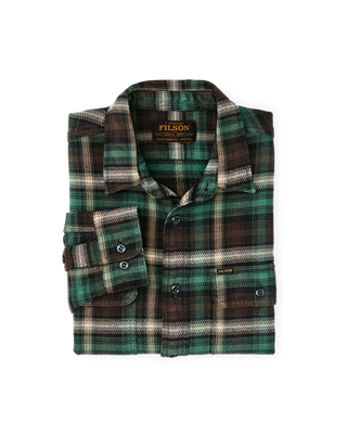 Filson Vintage Flannel Work Shirt Brown / Cream / Multi