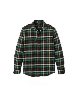 Filson Vintage Flannel Work Shirt Brown / Cream / Multi