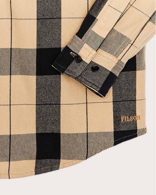 Filson Vintage Wash Alaskan Guide Shirt Tan / Black Plaid