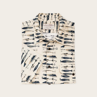 Filson Washed S/S Feather Cloth Shirt Lures Natural