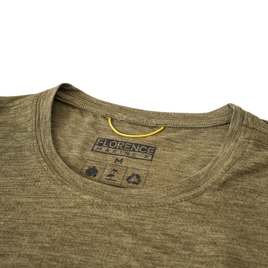 Florence Marine X Airtex Short Sleeve Shirt Heather Burnt Olive