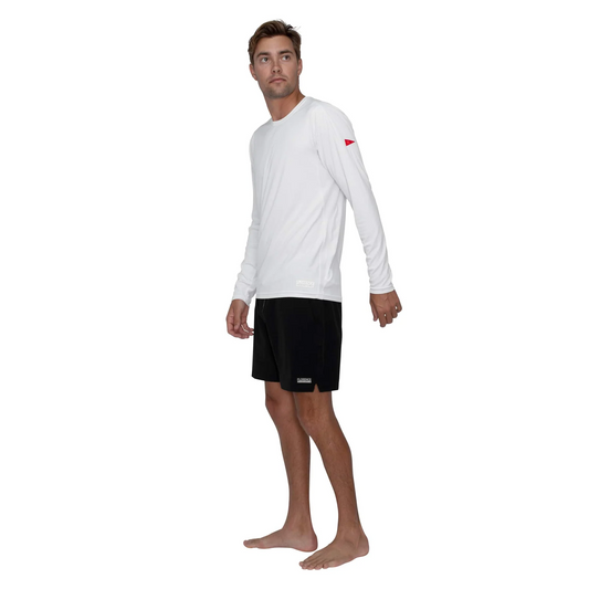 Florence Marine X Sun Pro Logo Long Sleeve UPF Shirt White